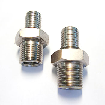 Hose tail with  NPT male threaded hose nipple